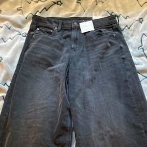 American Eagle strigid super high rise ultra wide leg